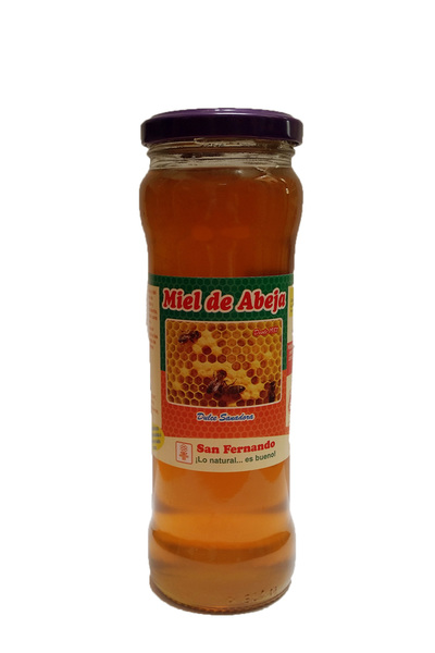 Miel de abeja frasco vidrio 450 g